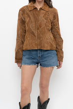 Load image into Gallery viewer, Vintage x LEATHERWORKS Camel Patchwork Suede Cropped Jacket (XS-M)