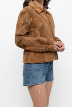 Load image into Gallery viewer, Vintage x LEATHERWORKS Camel Patchwork Suede Cropped Jacket (XS-M)