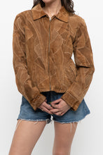 Load image into Gallery viewer, Vintage x LEATHERWORKS Camel Patchwork Suede Cropped Jacket (XS-M)