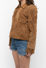 Load image into Gallery viewer, Vintage x LEATHERWORKS Camel Patchwork Suede Cropped Jacket (XS-M)
