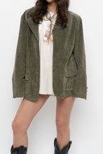 Load image into Gallery viewer, Vintage x LADY HATHAWAY Olive Green Suede Jacket (M, L)