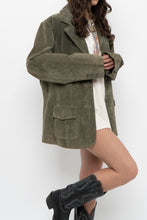 Load image into Gallery viewer, Vintage x LADY HATHAWAY Olive Green Suede Jacket (M, L)