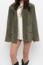 Load image into Gallery viewer, Vintage x LADY HATHAWAY Olive Green Suede Jacket (M, L)