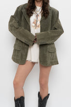 Load image into Gallery viewer, Vintage x LADY HATHAWAY Olive Green Suede Jacket (M, L)