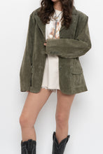 Load image into Gallery viewer, Vintage x LADY HATHAWAY Olive Green Suede Jacket (M, L)