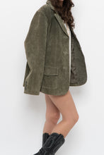 Load image into Gallery viewer, Vintage x LADY HATHAWAY Olive Green Suede Jacket (M, L)