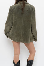 Load image into Gallery viewer, Vintage x LADY HATHAWAY Olive Green Suede Jacket (M, L)