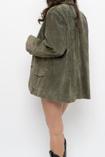 Load image into Gallery viewer, Vintage x LADY HATHAWAY Olive Green Suede Jacket (M, L)