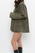 Load image into Gallery viewer, Vintage x LADY HATHAWAY Olive Green Suede Jacket (M, L)