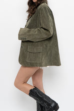 Load image into Gallery viewer, Vintage x LADY HATHAWAY Olive Green Suede Jacket (M, L)