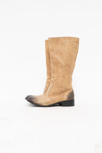 Load image into Gallery viewer, DIESEL x Deadstock Beige, Black Faded Leather Biker Boot (7-7.5W)