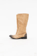 Load image into Gallery viewer, DIESEL x Deadstock Beige, Black Faded Leather Biker Boot (7-7.5W)