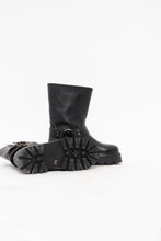 Load image into Gallery viewer, STEVE MADDEN x Made in Mexico x Black Leather Biker Boots (8-8.5W)