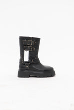 Load image into Gallery viewer, STEVE MADDEN x Made in Mexico x Black Leather Biker Boots (8-8.5W)