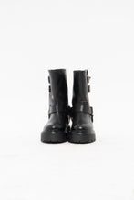 Load image into Gallery viewer, STEVE MADDEN x Made in Mexico x Black Leather Biker Boots (8-8.5W)