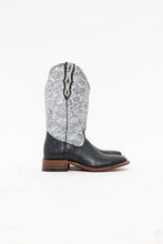 Load image into Gallery viewer, BOULET x Made in Canada x Deadstock Black, White Leather Cowboy Boots (8)