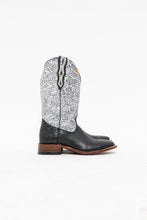 Load image into Gallery viewer, BOULET x Made in Canada x Deadstock Black, White Leather Cowboy Boots (8)