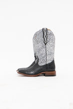 Load image into Gallery viewer, BOULET x Made in Canada x Deadstock Black, White Leather Cowboy Boots (8)