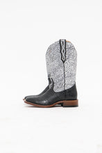Load image into Gallery viewer, BOULET x Made in Canada x Deadstock Black, White Leather Cowboy Boots (8)