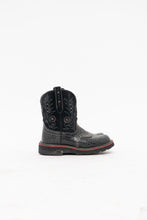 Load image into Gallery viewer, ARIAT x Fat Baby Black Rhinestone Leather Cowboy Boots (8W)