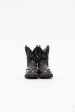 Load image into Gallery viewer, ARIAT x Fat Baby Black Rhinestone Leather Cowboy Boots (8W)