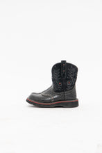 Load image into Gallery viewer, ARIAT x Fat Baby Black Rhinestone Leather Cowboy Boots (8W)