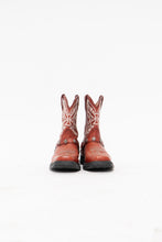 Load image into Gallery viewer, DURANGO x Red Leather Embroidered Biker Cowboy Boot (7W)
