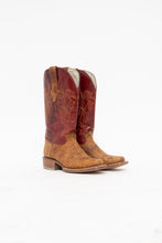 Load image into Gallery viewer, JB DILLON x Made in Mexico x Deadstock Red, Camel Snakeskin Leather Cowboy Boots (5, 5.5W)
