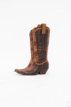 Load image into Gallery viewer, Vintage x Made in Brazil x BCBG Red, Camel Snakeskin Cowboy Boot (6)