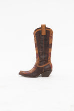 Load image into Gallery viewer, Vintage x Made in Brazil x BCBG Red, Camel Snakeskin Cowboy Boot (6)