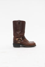 Load image into Gallery viewer, Vintage x DINGO Faded Brown Leather Biker Boot (8.5, 9W)