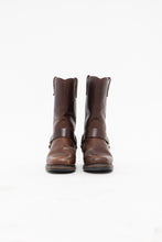 Load image into Gallery viewer, Vintage x DINGO Faded Brown Leather Biker Boot (8.5, 9W)