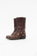 Load image into Gallery viewer, Vintage x DINGO Faded Brown Leather Biker Boot (8.5, 9W)