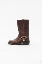 Load image into Gallery viewer, Vintage x DINGO Faded Brown Leather Biker Boot (8.5, 9W)