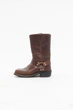 Load image into Gallery viewer, Vintage x DINGO Faded Brown Leather Biker Boot (8.5, 9W)