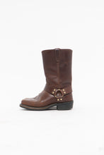 Load image into Gallery viewer, Vintage x DINGO Faded Brown Leather Biker Boot (8.5, 9W)