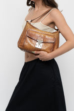 Load image into Gallery viewer, Vintage x ANTONIO MELANI Camel Croc Leather Purse