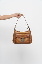 Load image into Gallery viewer, Vintage x ANTONIO MELANI Camel Croc Leather Purse
