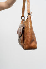 Load image into Gallery viewer, Vintage x ANTONIO MELANI Camel Croc Leather Purse