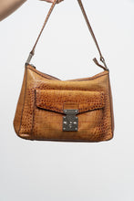 Load image into Gallery viewer, Vintage x ANTONIO MELANI Camel Croc Leather Purse