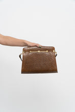 Load image into Gallery viewer, Vintage x Camel Ostrich Leather Purse