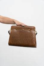 Load image into Gallery viewer, Vintage x Camel Ostrich Leather Purse