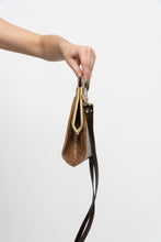 Load image into Gallery viewer, Vintage x Camel Ostrich Leather Purse