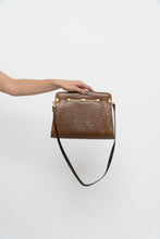 Load image into Gallery viewer, Vintage x Camel Ostrich Leather Purse