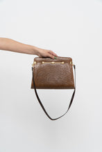 Load image into Gallery viewer, Vintage x Camel Ostrich Leather Purse