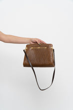 Load image into Gallery viewer, Vintage x Camel Ostrich Leather Purse