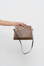 Load image into Gallery viewer, Vintage x Camel Ostrich Leather Purse