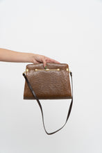 Load image into Gallery viewer, Vintage x Camel Ostrich Leather Purse