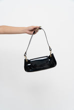 Load image into Gallery viewer, Vintage x STUART WEITZMAN Black Patent Leather Purse