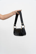 Load image into Gallery viewer, Vintage x STUART WEITZMAN Black Patent Leather Purse